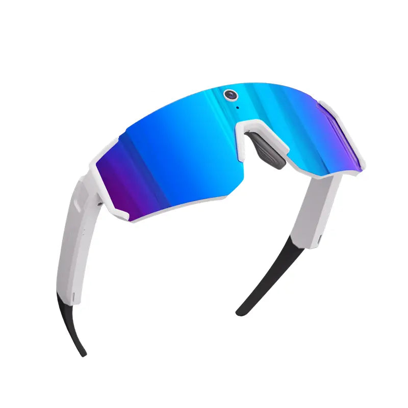AI Smart Sports Glasses with 8MP Camera, 2K Photo, 1200P Video Recording & Bluetooth Audio